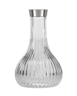 ALPHA Hookah - TWISTLOCK SILVER - Drop Bowl Transparent