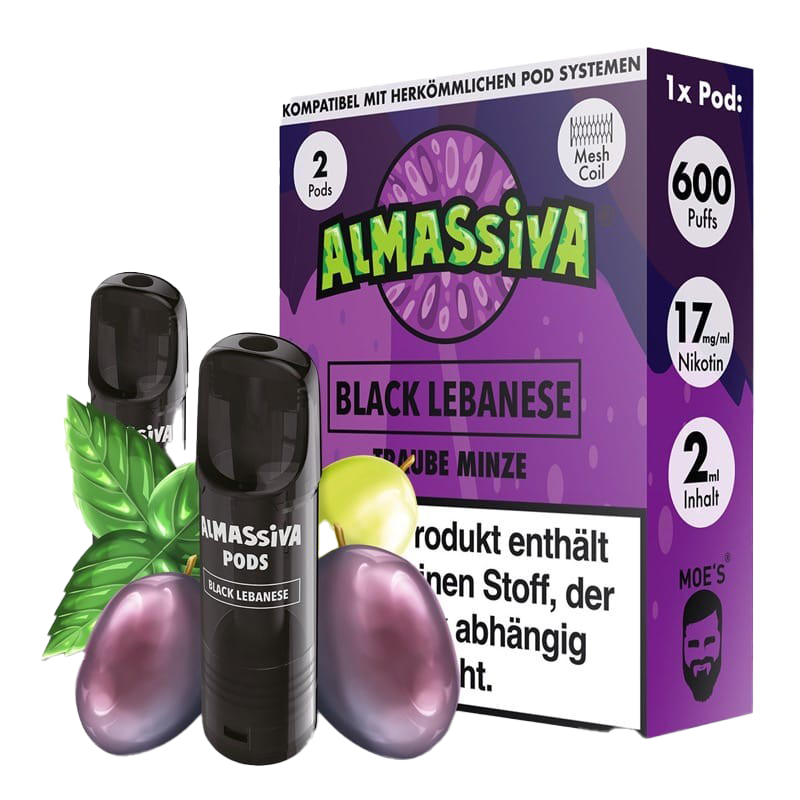 Al Massiva PODs 2er - BLACK LEBANESE Al Massiva PODs 2er - BLACK LEBANESE
