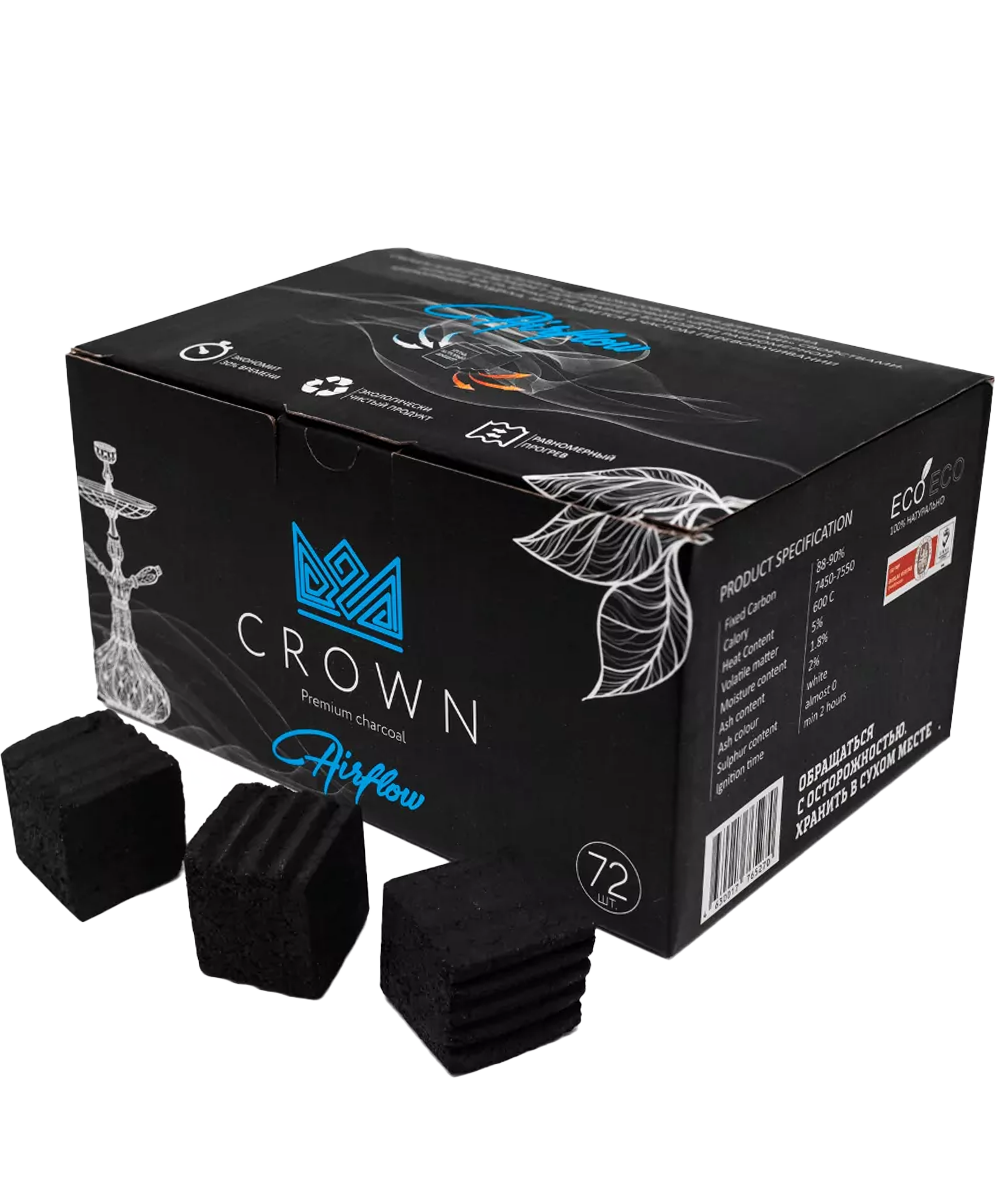CROWN Airflow 25mm Naturkohle 1kg CROWN Airflow 25mm Naturkohle 1kg