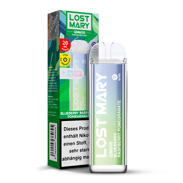 Lost Mary QM600 Blueberry Raspberry Pomegranate - Einweg E-Zigarette Lost Mary QM600 Blueberry Raspberry Pomegranate