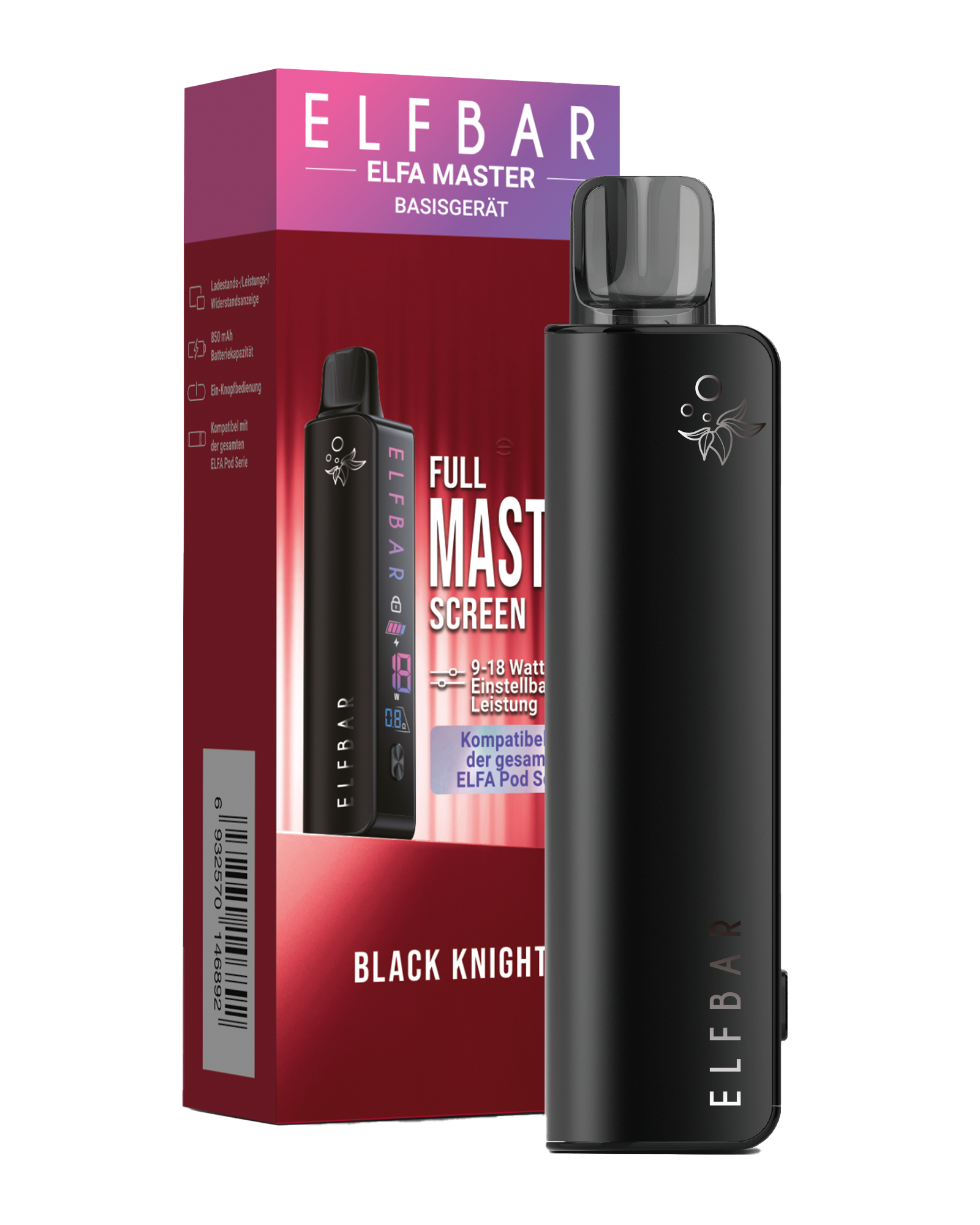 ELFBAR ELFA Master Basisgerät - Black Knight ELFBAR ELFA Master Basisgerät - Black Knight