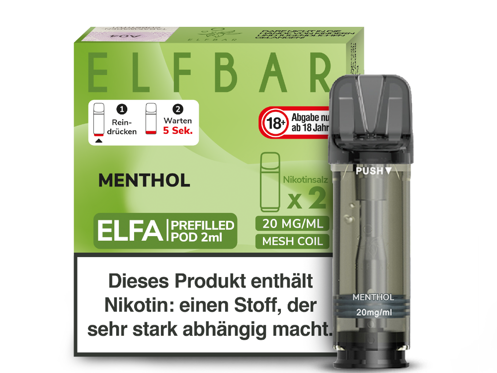 ELFBAR ELFA POD 2er Pack - Menthol ELFBAR ELFA POD 2er Pack - Menthol