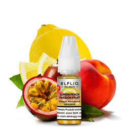 ELFBAR Elfliq eLiquid 10ml - Lemon Peach Passion Fruit