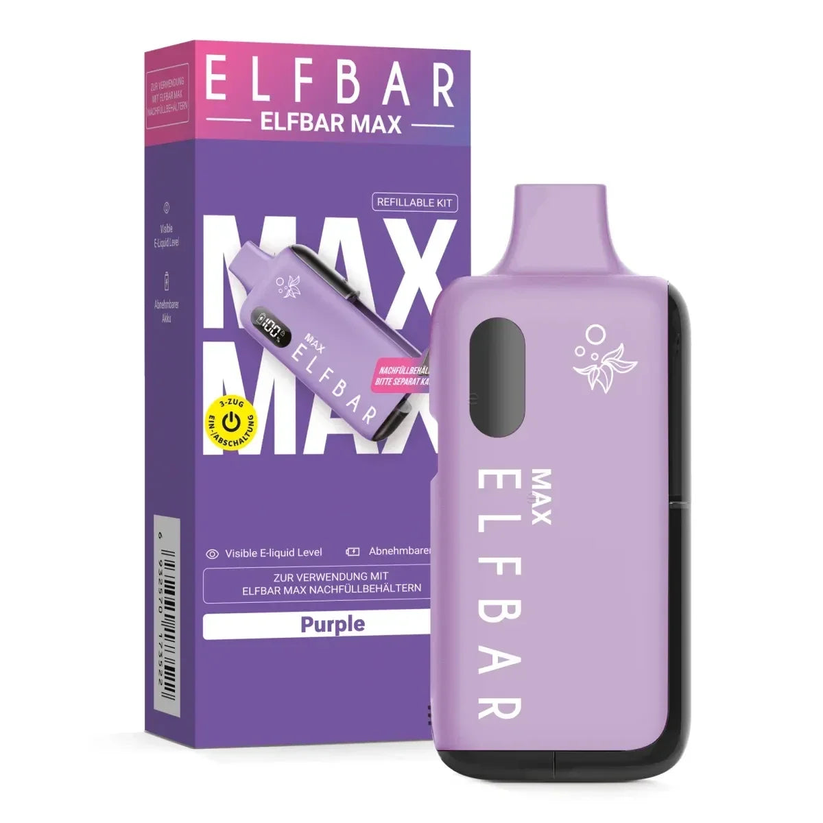 ELFBAR MAX Kit - Purple ELFBAR MAX Kit - Purple