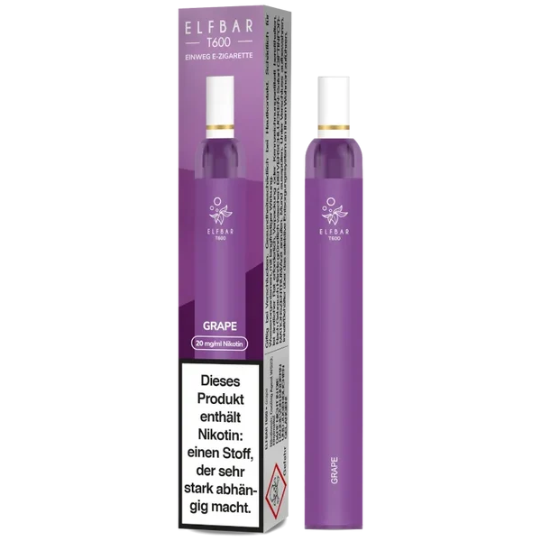 ELF BAR T600 GRAPE - Einweg E-Zigarette ELF BAR T600 GRAPE - Einweg E-Zigarette