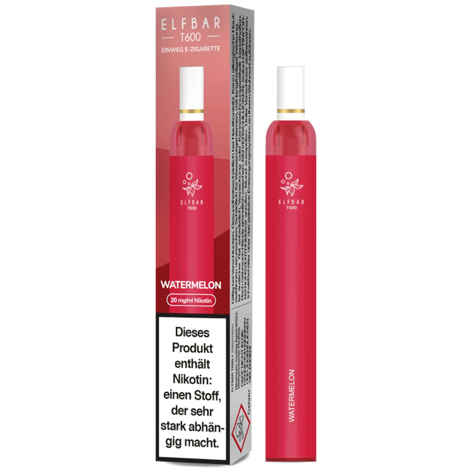 ELF BAR T600 WATERMELON - Einweg E-Zigarette ELF BAR T600 WATERMELON - Einweg E-Zigarette