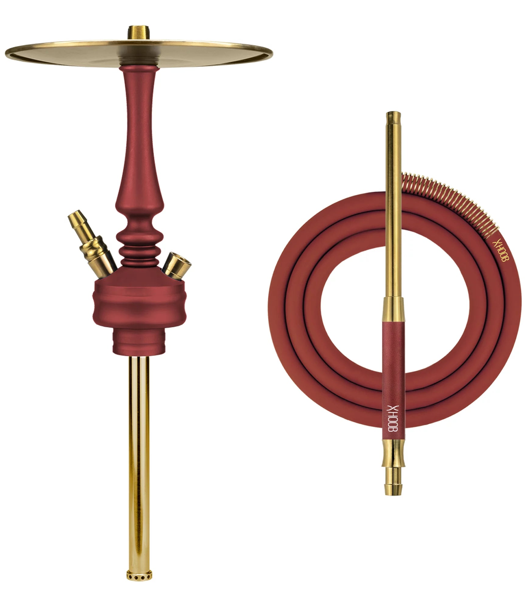 HOOB Hookah Mars Mini Wine Red x Gold HOOB Hookah Mars Mini Wine Red x Gold