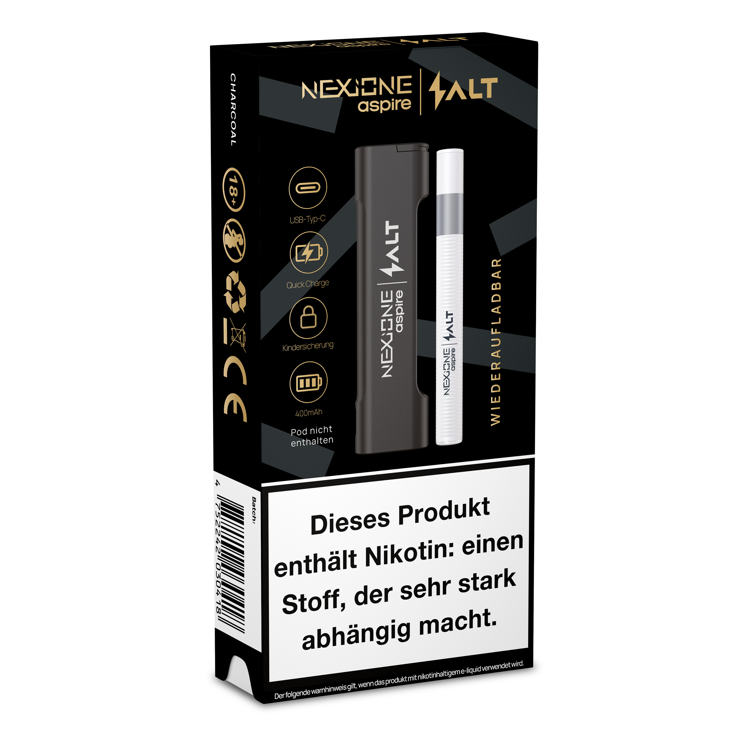 NEXIONE SALT Basisgerät (Powerbank) - Charocal Black NEXIONE SALT Basisgerät (Powerbank) - Charocal Black