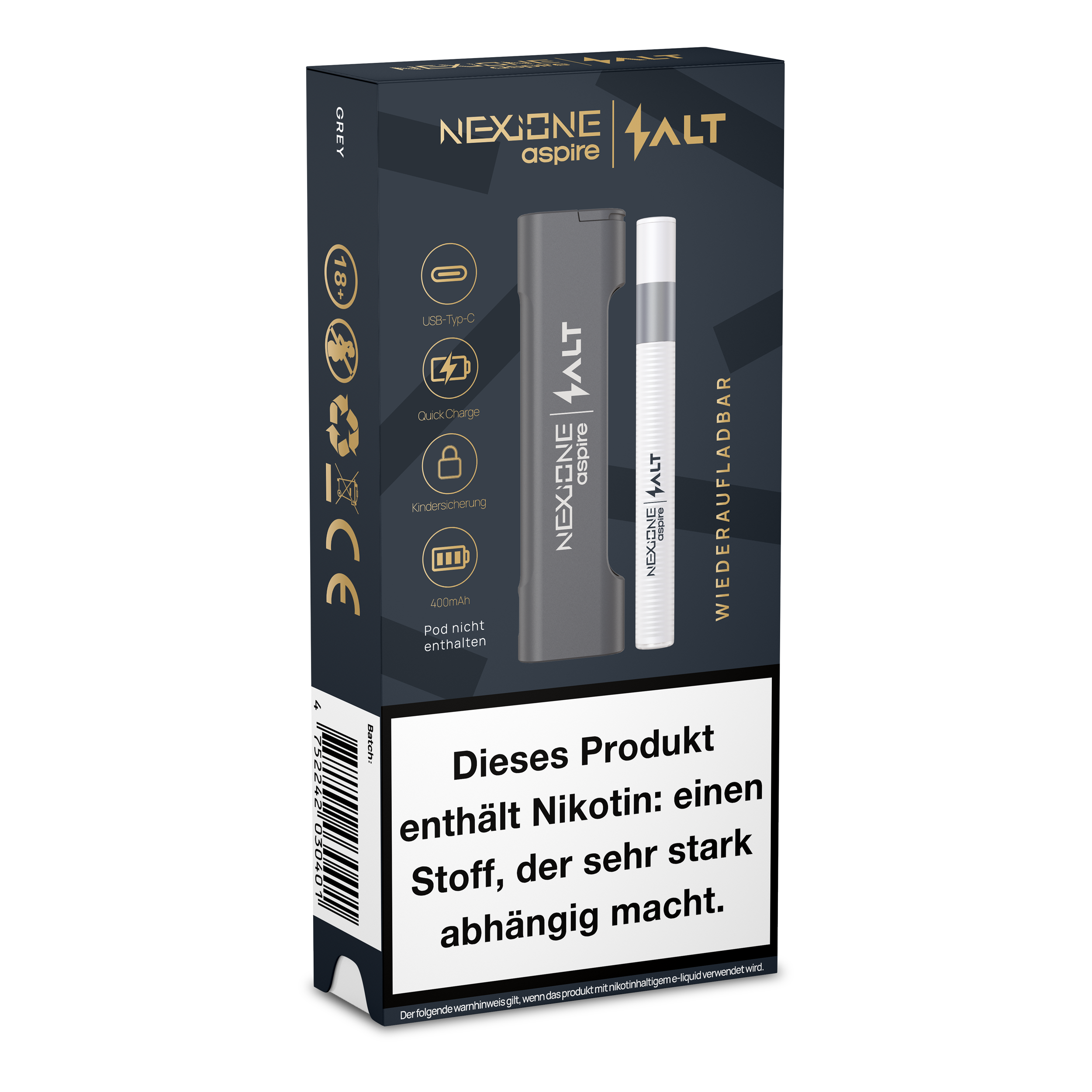 NEXIONE SALT Basisgerät (Powerbank) - Grey NEXIONE SALT Basisgerät (Powerbank) - Grey