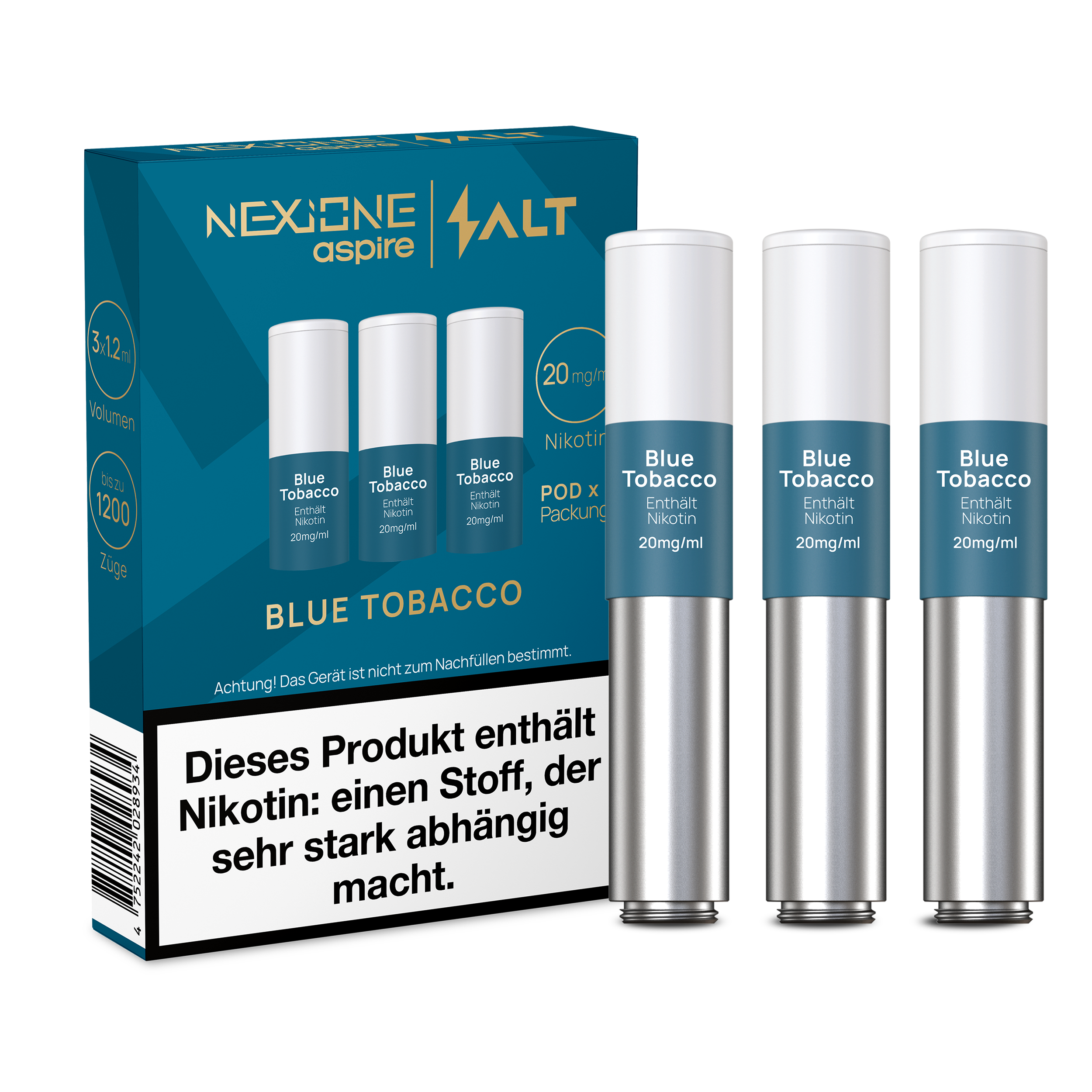 NEXIONE SALT Pods - Blue Tobacco - 3er Pack NEXIONE SALT Pods - Blue Tobacco - 3er Pack