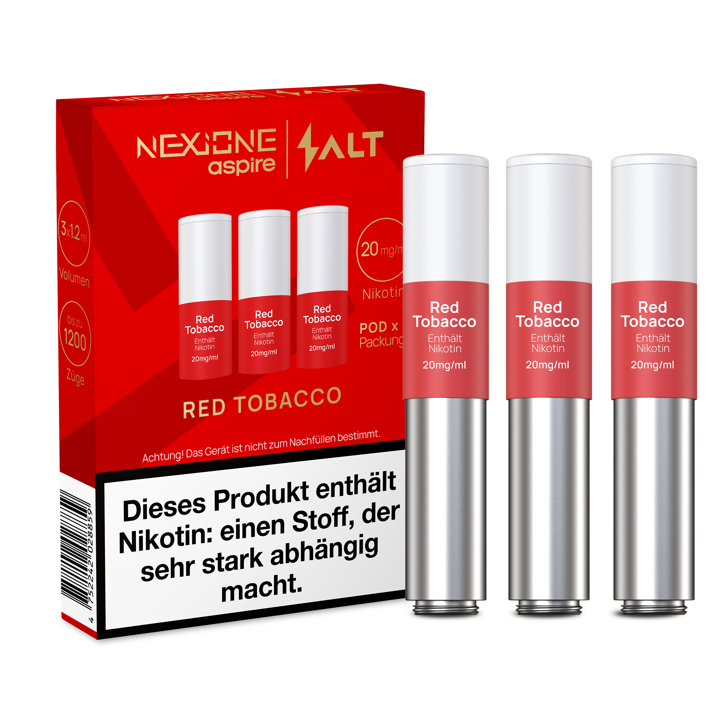 NEXIONE SALT Pods - Red Tobacco - 3er Pack NEXIONE SALT Pods - Red Tobacco - 3er Pack