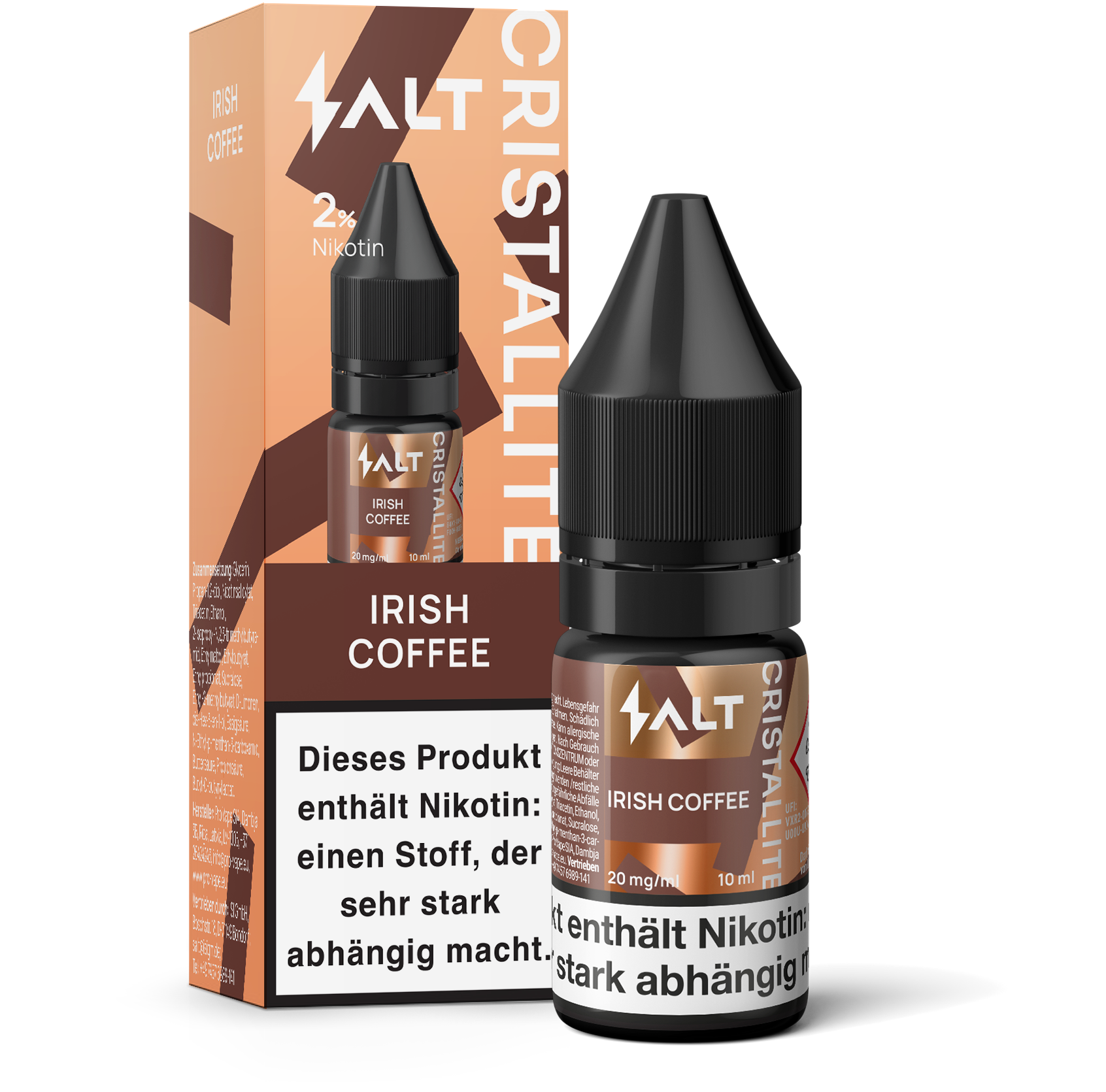 SALT CRISTALLITE Liquid 10ml - Irish Coffee SALT CRISTALLITE Liquid 10ml - Irish Coffee