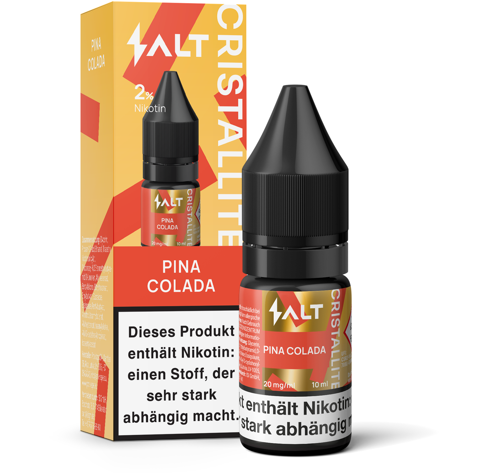 SALT CRISTALLITE Liquid 10ml - Pina Colada SALT CRISTALLITE Liquid 10ml - Pina Colada