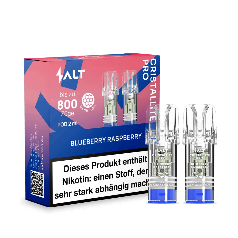 SALT CRISTALLITE PRO Pod 2er - Blueberry Raspberry SALT CRISTALLITE PRO Pod 2er - Blueberry Raspberry