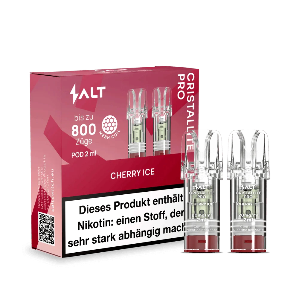 SALT CRISTALLITE PRO Pod 2er - Cherry Ice SALT CRISTALLITE PRO Pod 2er - Cherry Ice