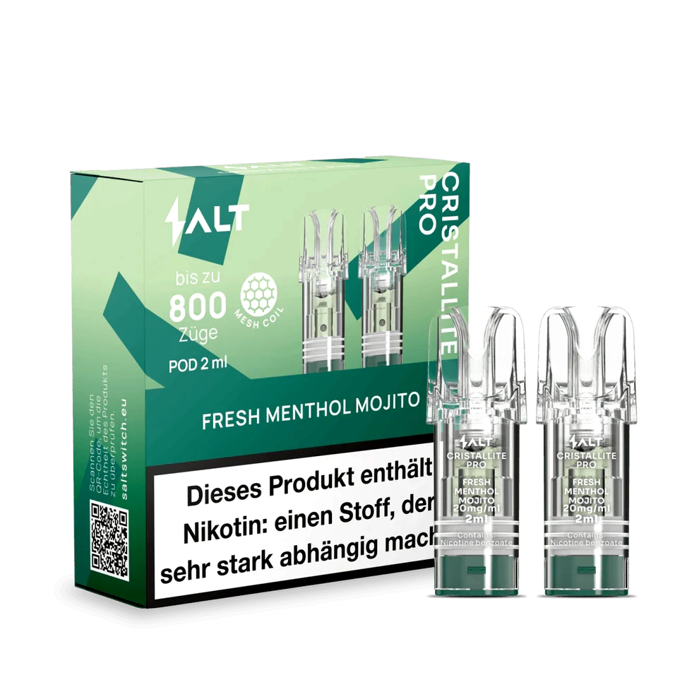 SALT CRISTALLITE PRO Pod 2er - Fresh Menthol Mojito SALT CRISTALLITE PRO Pod 2er - Fresh Menthol Mojito