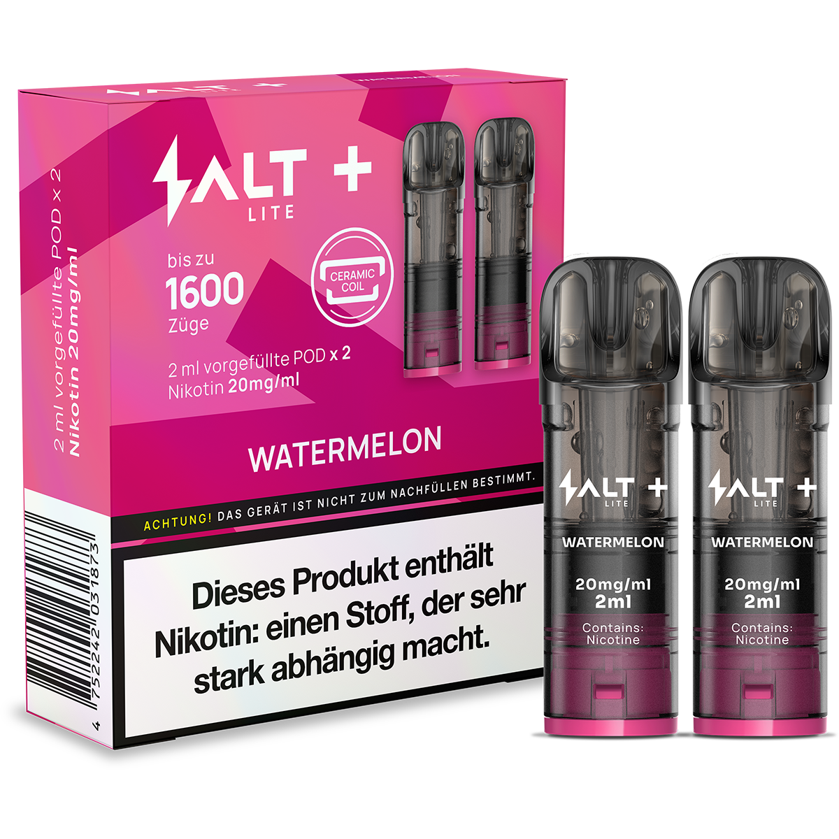 SALT+ Lite POD 2er - Watermelon SALT Plus Lite POD 2er - Watermelon