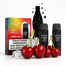 SKE Crystal Pro Pods 800 - Cherry Cola