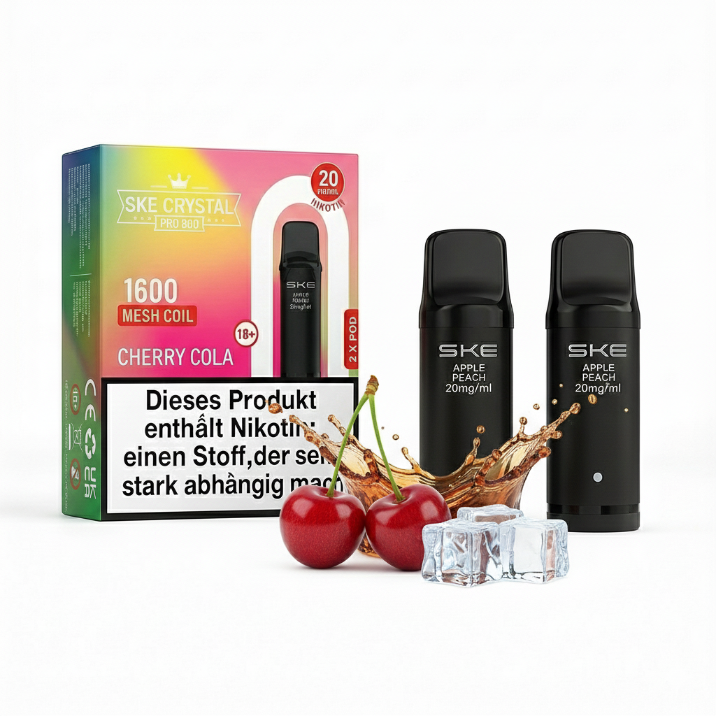 SKE Crystal Pro Pods 800 - Cherry Cola SKE Crystal Pro Pods 800 - Cherry Cola