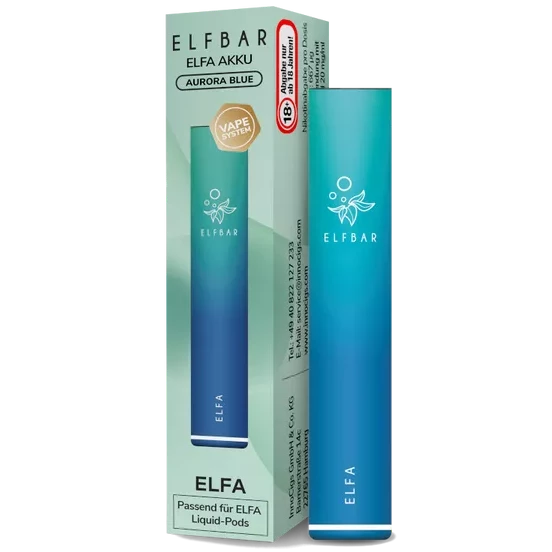 ELFBAR ELFA Akku - AURORA BLUE - Mehrweg Basisgerät ELFBAR ELFA Akku - AURORA BLUE - Mehrweg Basisgerät