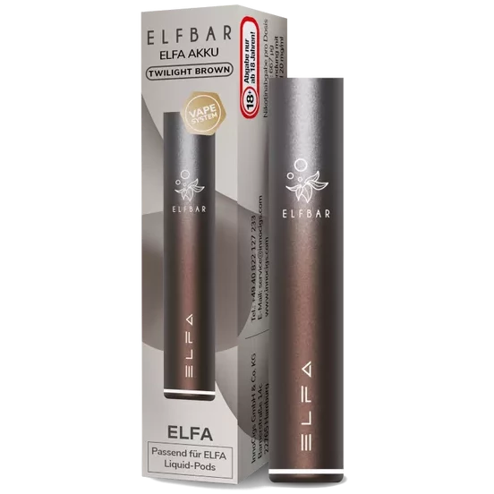 ELFBAR ELFA Akku - TWILIGHT BROWN - Mehrweg Basisgerät ELFBAR ELFA Akku - TWILIGHT BROWN - Mehrweg Basisgerät