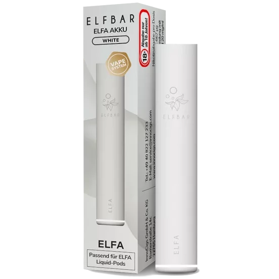 ELFBAR ELFA Akku - WHITE - Mehrweg Basisgerät ELFBAR ELFA Akku - WHITE - Mehrweg Basisgerät