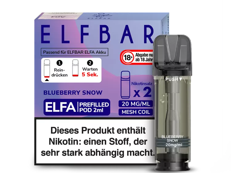 ELFBAR ELFA POD 2er Pack - BLUEBERRY SNOW ELFBAR ELFA POD 2er Pack - BLUEBERRY SNOW