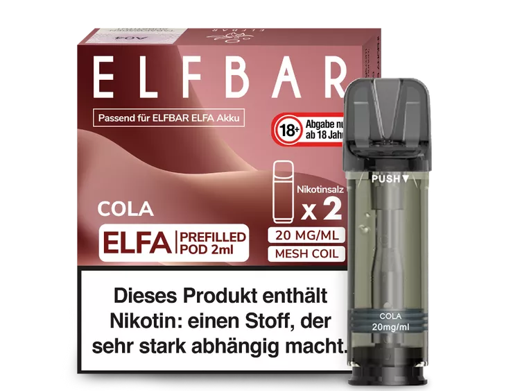 ELFBAR ELFA POD 2er Pack - COLA ELFBAR ELFA POD 2er Pack - COLA