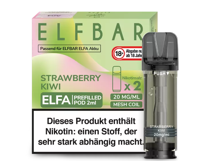 ELFBAR ELFA POD 2er Pack - STRAWBERRY KIWI ELFBAR ELFA POD 2er Pack - STRAWBERRY KIWI