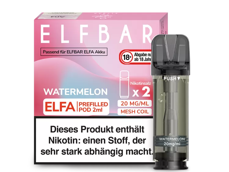 ELFBAR ELFA POD 2er Pack - WATERMELON ELFBAR ELFA POD 2er Pack - WATERMELON