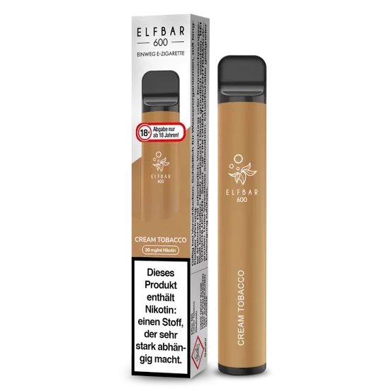 ELF BAR 600 CREAM TOBACCO - Einweg E-Zigarette ELF BAR 600 CREAM TOBACCO - Einweg E-Zigarette