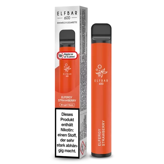 ELF BAR 600 ELFERGY STRAWBERRY - Einweg E-Zigarette ELF BAR 600 ELFERGY STRAWBERRY - Einweg E-Zigarette