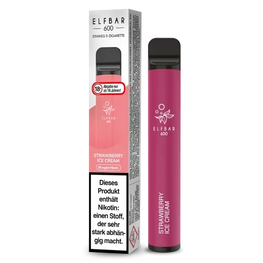ELF BAR 600 STRAWBERRY ICE CREAM - Einweg E-Zigarette