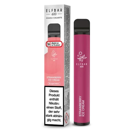 ELF BAR 600 STRAWBERRY ICE CREAM - Einweg E-Zigarette ELF BAR 600 STRAWBERRY ICE CREAM - Einweg E-Zigarette