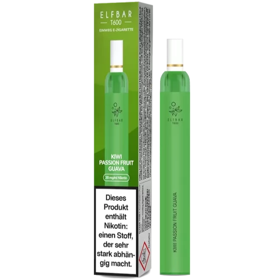ELF BAR T600 KIWI PASSION FRUIT GUAVE - Einweg E-Zigarette ELF BAR T600 KIWI PASSION FRUIT GUAVE - Einweg E-Zigarette