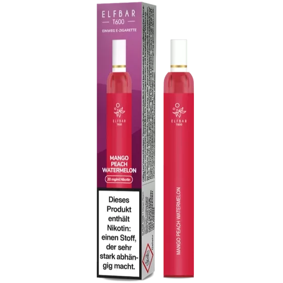 ELF BAR T600 MANGO PEACH WATERMELON - Einweg E-Zigarette ELF BAR T600 MANGO PEACH WATERMELON - Einweg E-Zigarette