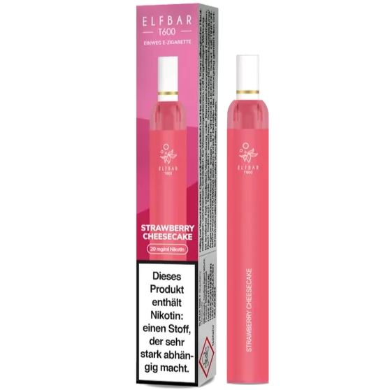 ELF BAR T600 STRAWBERRY CHEESECAKE - Einweg E-Zigarette ELF BAR T600 STRAWBERRY CHEESECAKE - Einweg E-Zigarette