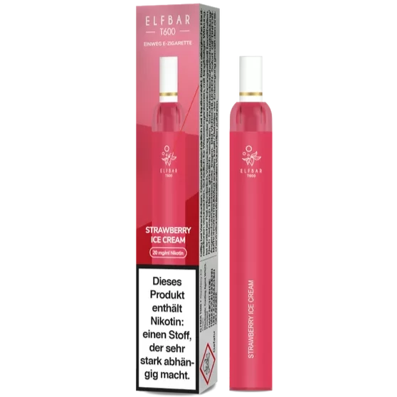 ELF BAR T600 STRAWBERRY ICE CREAM - Einweg E-Zigarette ELF BAR T600 STRAWBERRY ICE CREAM - Einweg E-Zigarette