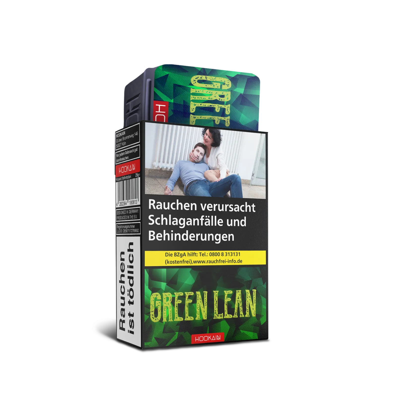 HOOKAIN Tabak 25g - GREEN LEAN HOOKAIN Tabak 25g - GREEN LEAN