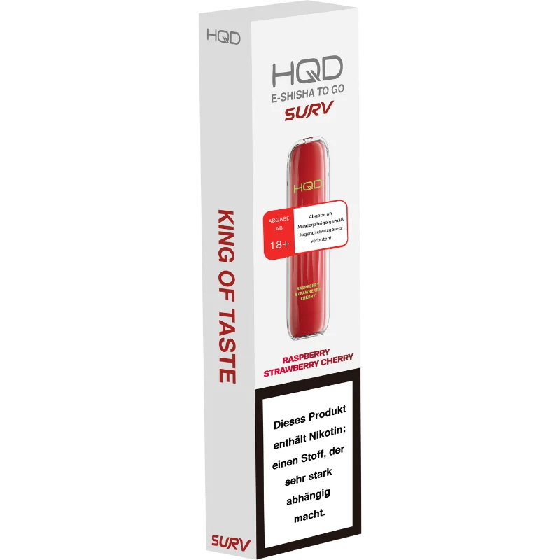 HQD SURV - RASPBERRY STRAWBERRY CHERRY - Einweg E-Zigarette HQD SURV - RASPBERRY STRAWBERRY CHERRY - Einweg E-Zigarette