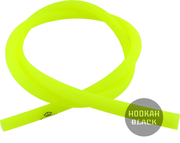 Caesar NEON Yellow / Gelb Matt Shisha Silikonschlauch - 1.5M - HOOKAH BLACK SHOP Kaufen
