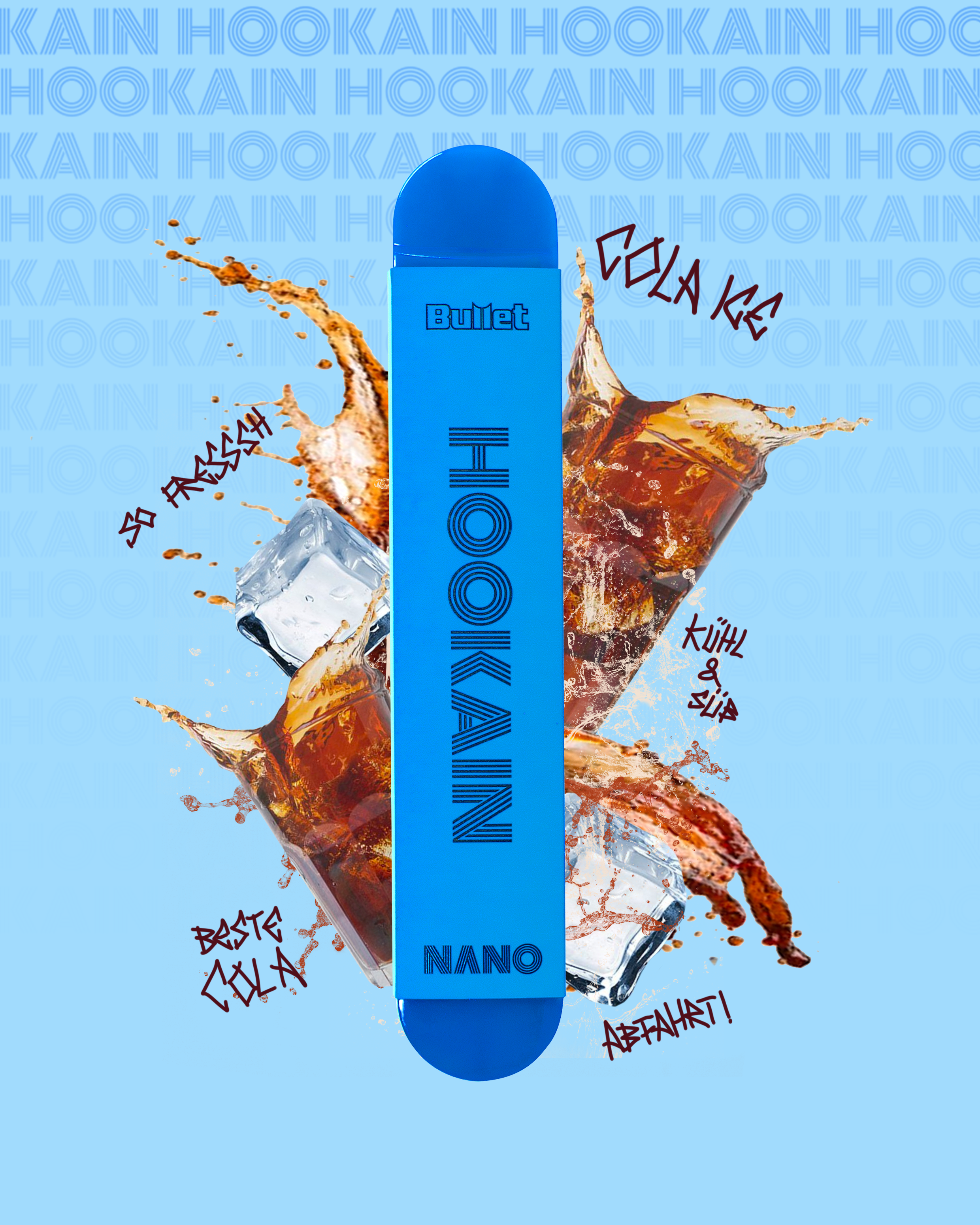 HOOKAIN - Nano X - Cola Ice - Einweg E-Zigarette HOOKAIN - Nano X - Cola Ice - Einweg E-Zigarette