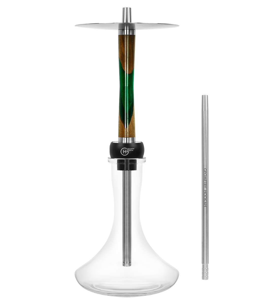 GEOMETRY Hookah Little Bro EPOX Green GEOMETRY Hookah Little Bro EPOX Green - HOOKAH BLACK SHOP Kaufen