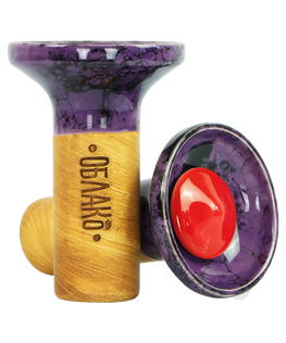 OBLAKO FLOW - Red on Marble Purple/Black