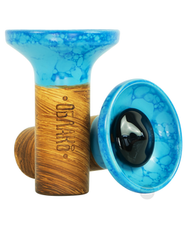 OBLAKO FLOW - Black on Marble Light Blue/Blue