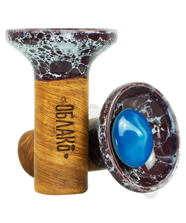 OBLAKO FLOW - Blue on Marble Burgundy/White