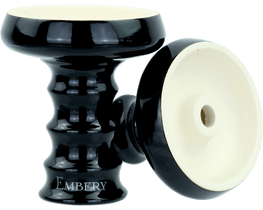 Embery JS Phunnel Tabakkopf - Schwarz / teilweise glasiert - HOOKAH BLACK SHOP Kaufen