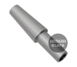 Schlauch Endstück - Silver Matt - HOOKAH BLACK
