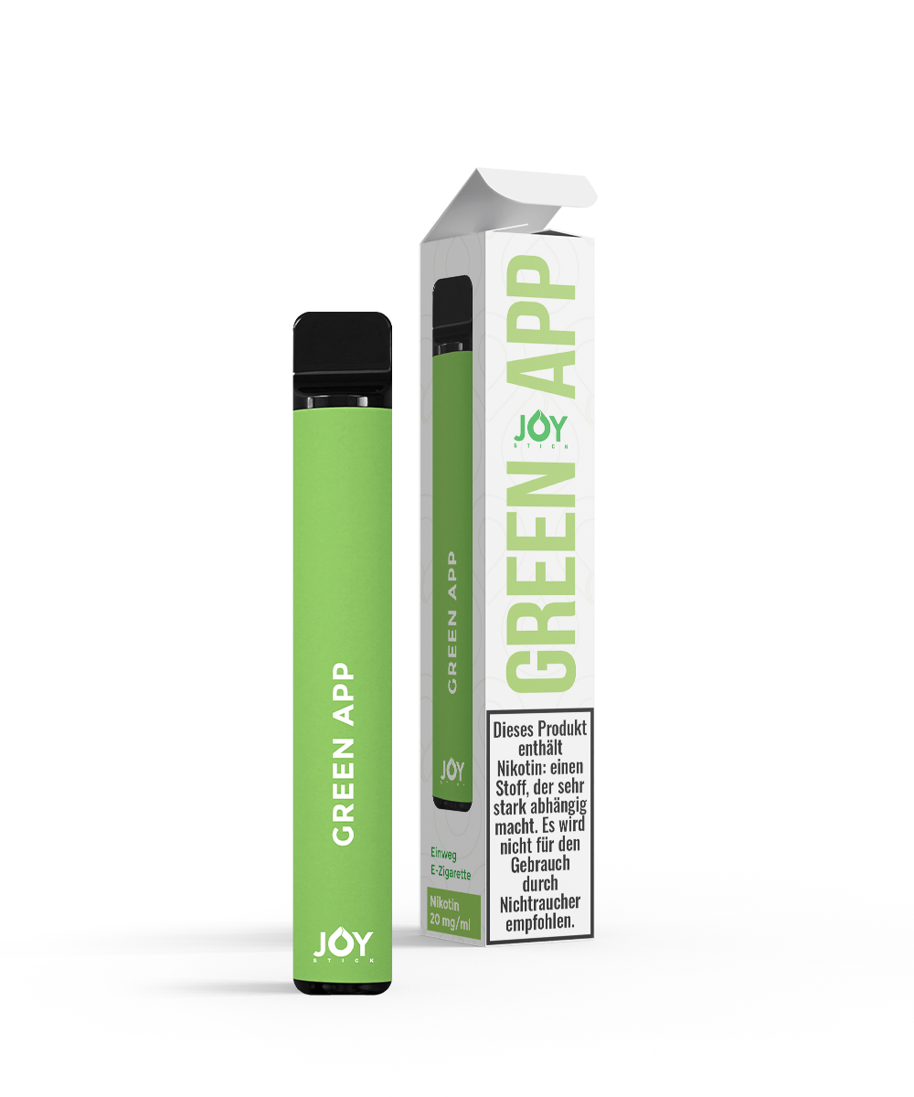 JOY Stick GREEN APP - Green Apple - Einweg E-Zigarette JOY Stick GREEN APP - Green Apple - Einweg E-Zigarette, E-Shisha