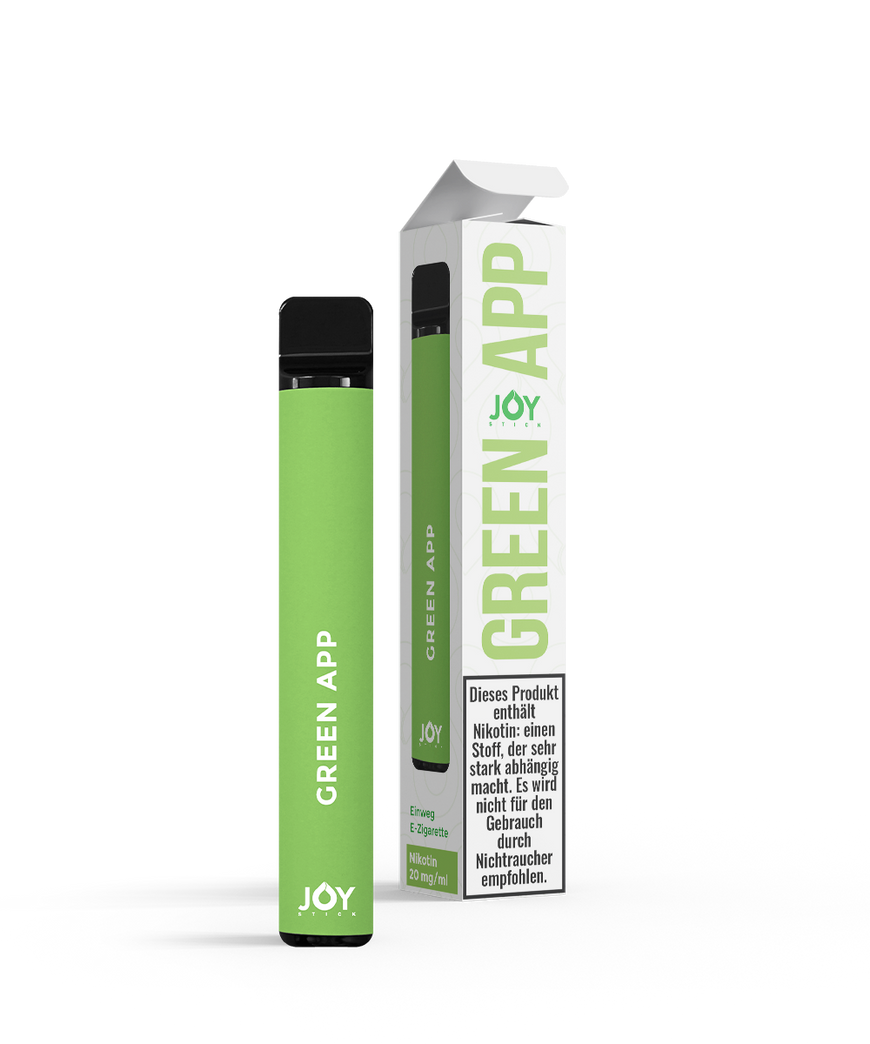 JOY Stick GREEN APP - Green Apple - Einweg E-Zigarette, E-Shisha